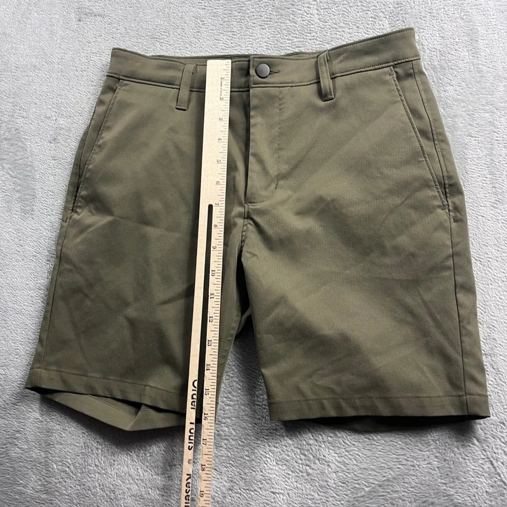 Proof Nomad Shorts Mens 29 Olive Green Technical Stretch Performance‎ Travel 7in
